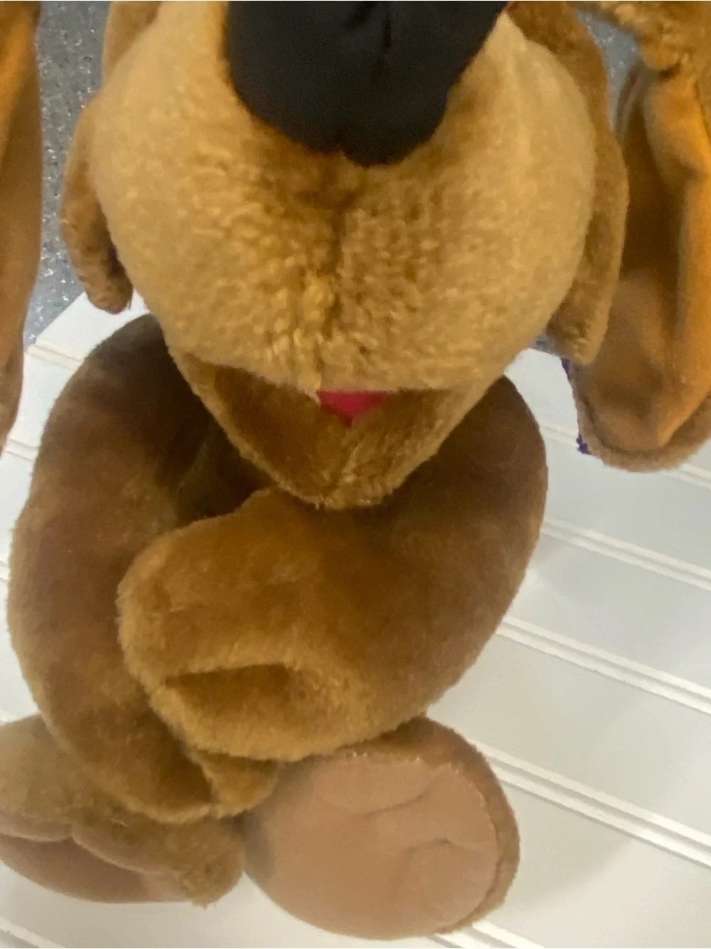 Fisher-Price puzzle piece Brown Plush Dog Toy with Black Nose collect adorable